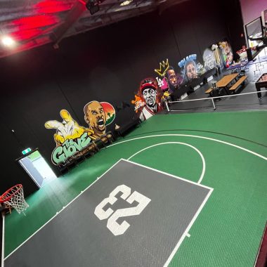 Indoor Wide Shot Location 23 Event Venue - Indoor Basketball Court & Gaming Areas