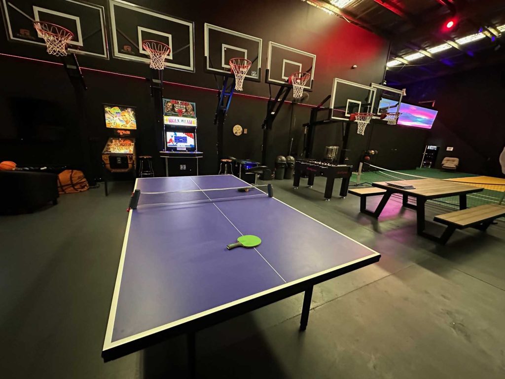 Ping Pong Table and Gaming Area